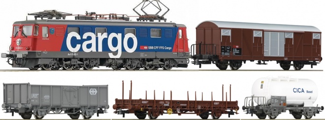Digital starter set with Electric locomotive Re 6/6<br /><a href='images/pictures/Roco/41343.jpg' target='_blank'>Full size image</a>